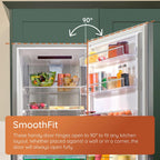 Hotpoint HPKF5351XP4UK 3 Door American Fridge Freezer, 249L Fridge, 102L Freezer, 60cm Wide, Frost Free, Brushed Steel