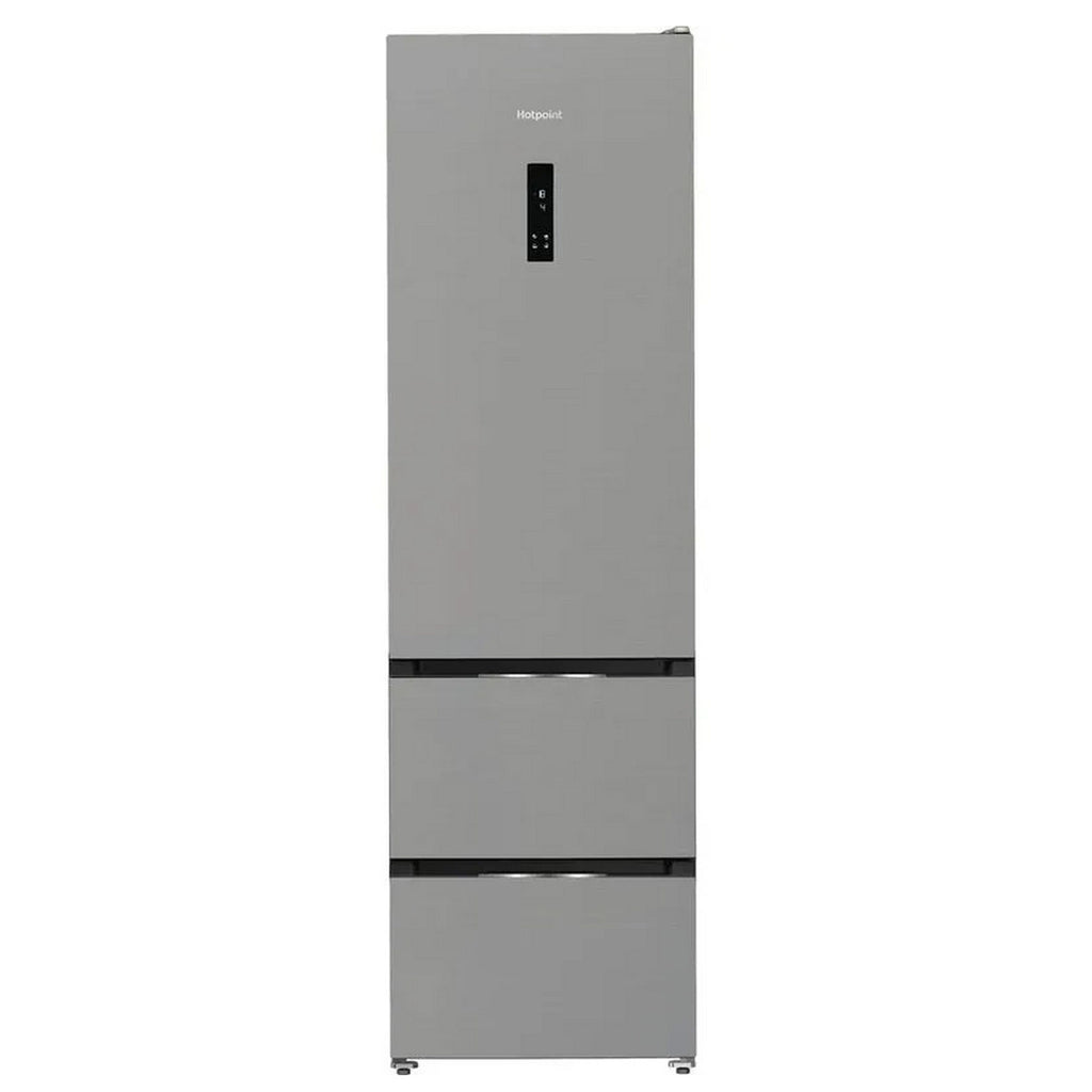 Hotpoint HPKF5351XP4UK 3 Door American Fridge Freezer, 249L Fridge, 102L Freezer, 60cm Wide, Frost Free, Brushed Steel