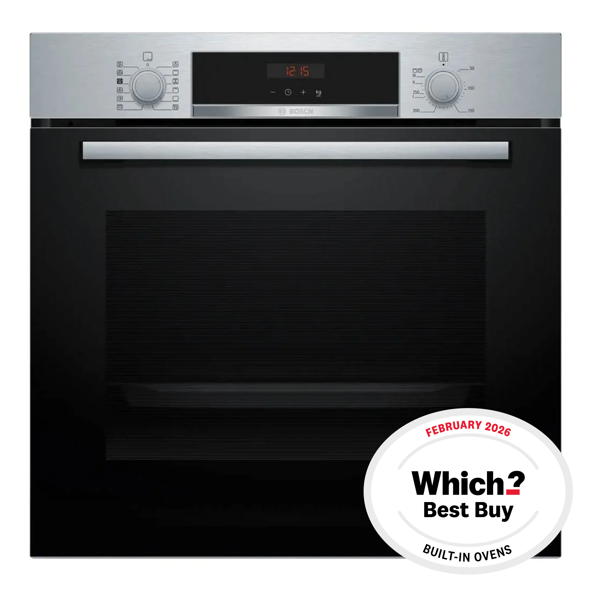 Bosch HQA574BS3B Built In Single Electric Multifunction Oven with Grill, Stainless Steel
