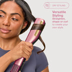 Shark SilkiPro Hair Straightener & Dryer - Rose Petal - HT401UKPK