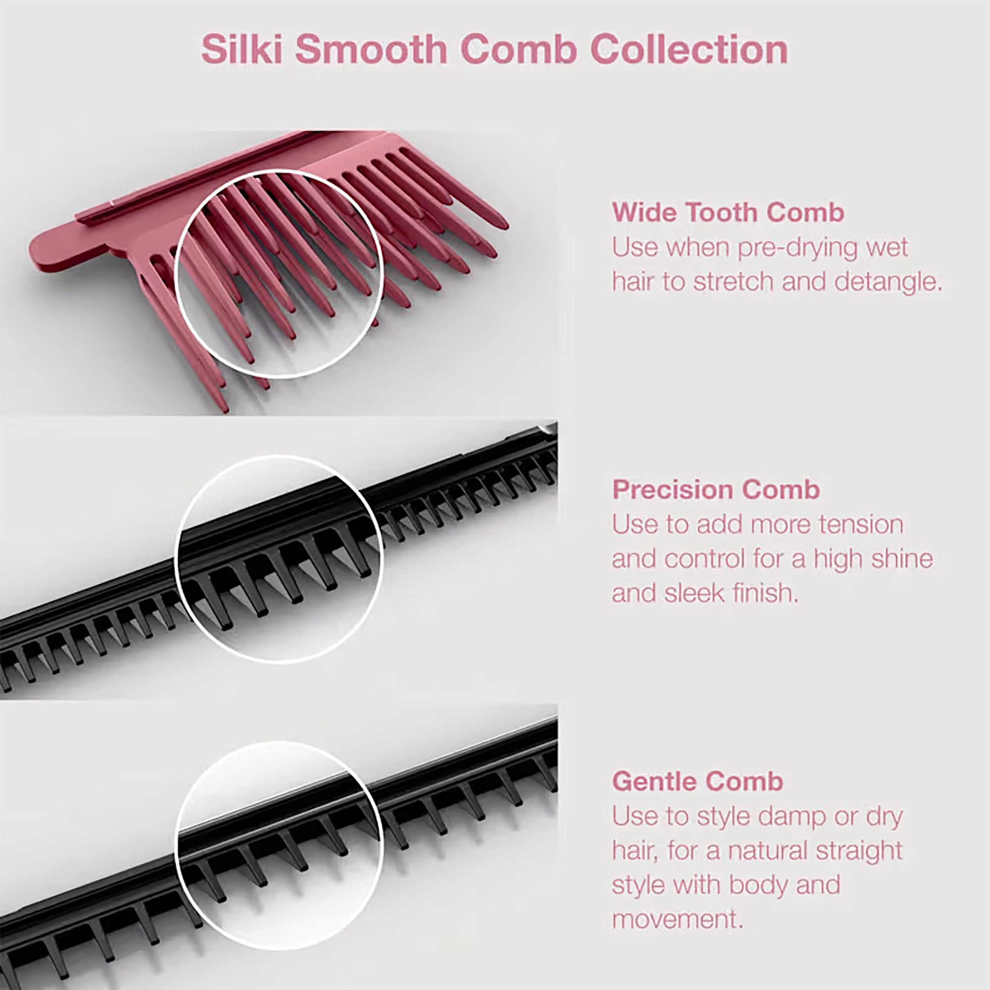 Shark SilkiPro Hair Straightener & Dryer - Rose Petal - HT401UKPK