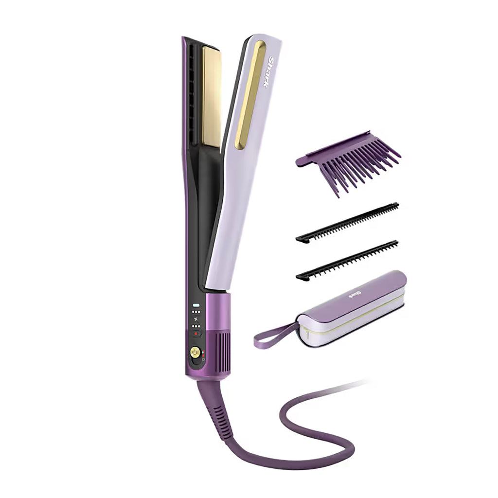 Shark SilkiPro Hair Straightener & Dryer - Plum Satin - HT401UKPU