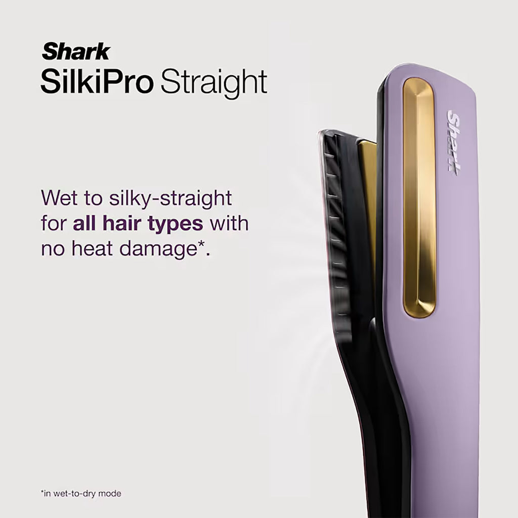 Shark SilkiPro Hair Straightener & Dryer - Plum Satin - HT401UKPU