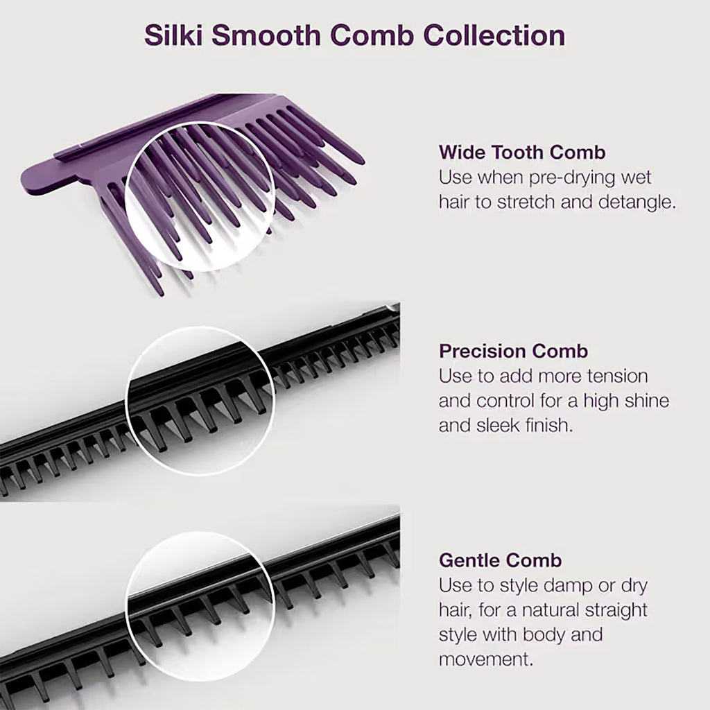 Shark SilkiPro Hair Straightener & Dryer - Plum Satin - HT401UKPU