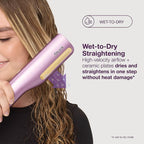 Shark SilkiPro Hair Straightener & Dryer - Plum Satin - HT401UKPU