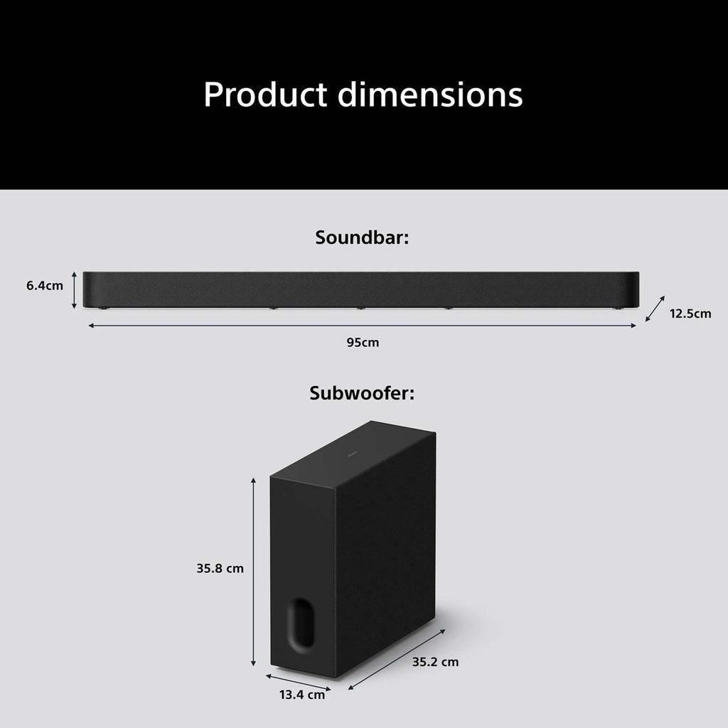 Sony HTA7100KIT.CEK BRAVIA Theatre Bar 7 + S 5.1.2ch Dolby Atmos Soundbar with SASW7 100W Subwoofer