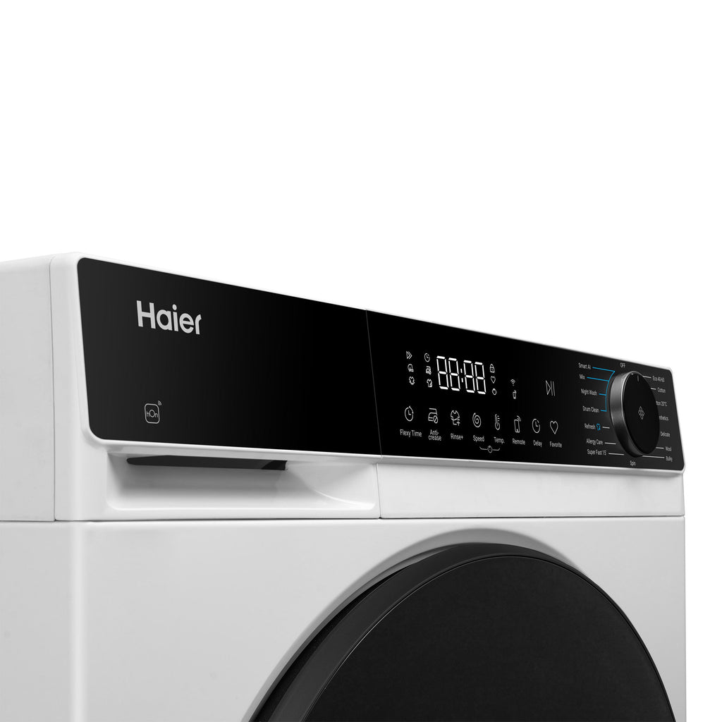 Haier HW90BP14357AETU 9kg, 1400 Spin, Freestanding Washing Machine with Quick Wash, White