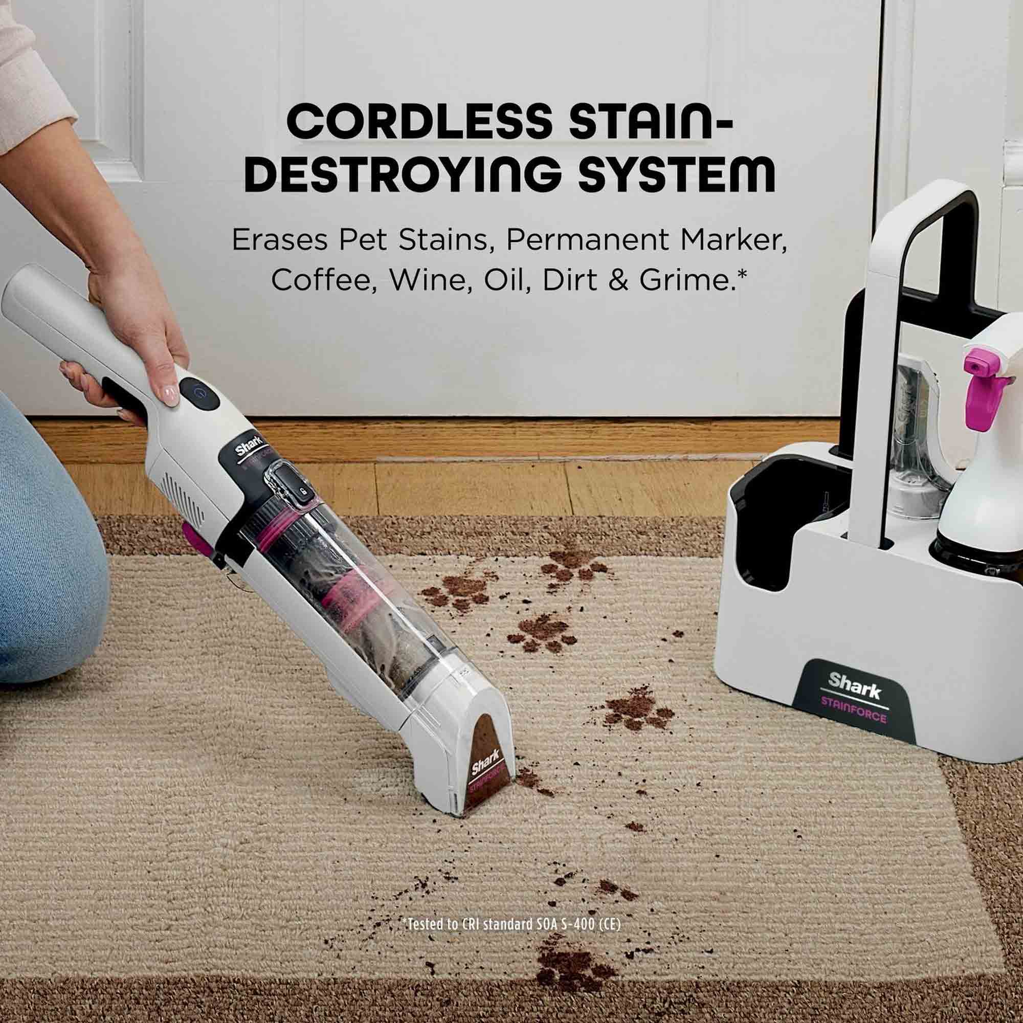 Shark StainForce Cordless Stain-Destroying Spot Cleaner – HX100UKT