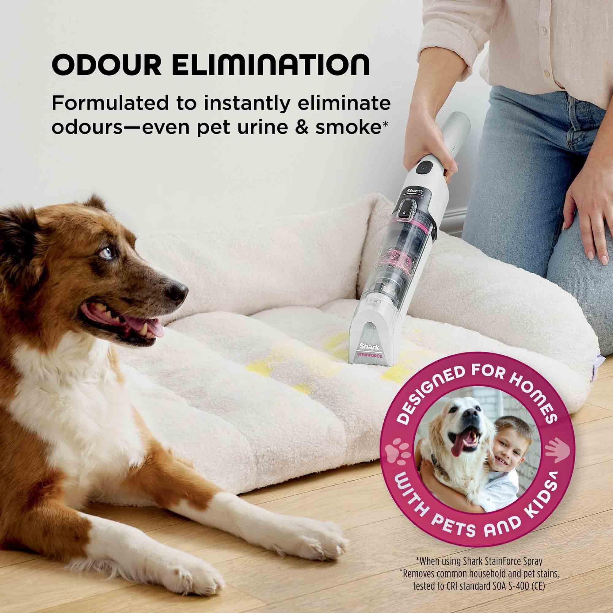 Shark StainForce Cordless Stain-Destroying Spot Cleaner – HX100UKT