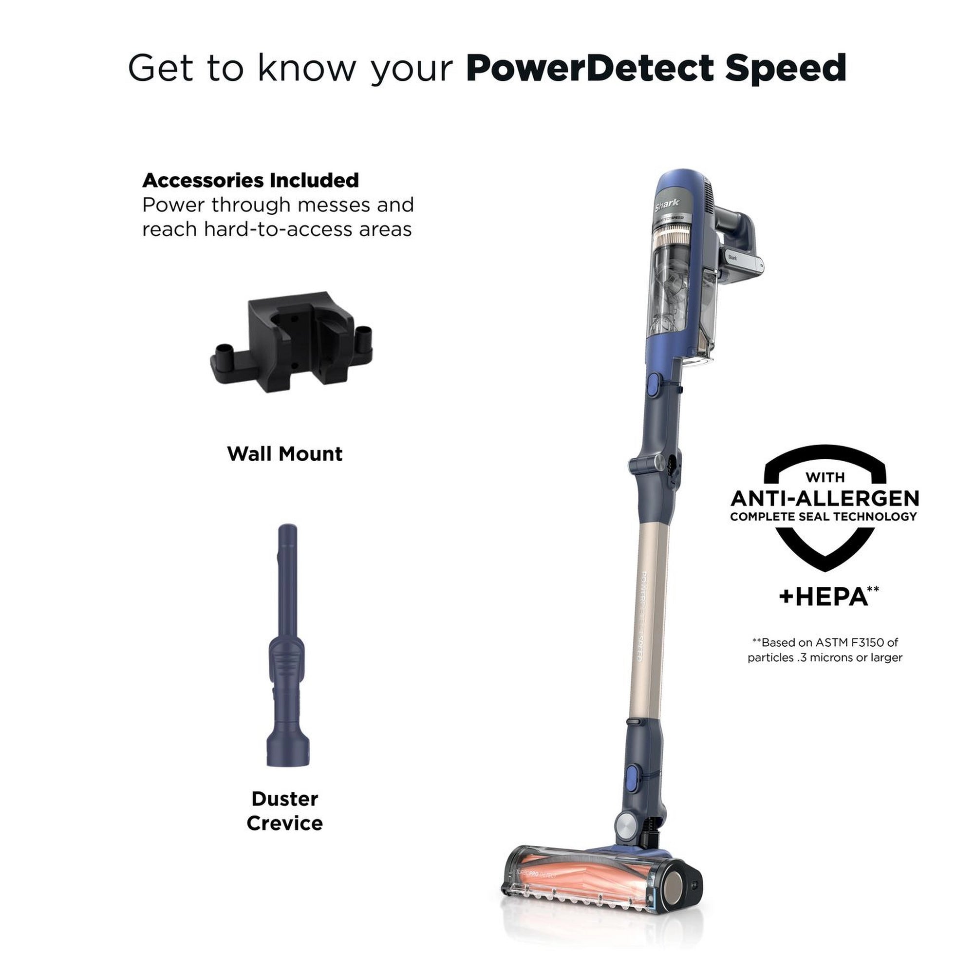 Shark Phoenix Power Detect Light Cordless Vacuum Cleaner - Ultramarine - IA1241UK