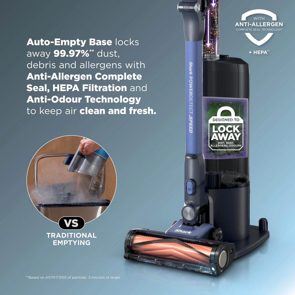 Shark PowerDetect Speed Clean & Empty Pet Pro Cordless Vacuum Cleaner – Ultramarine - IA3241UKT