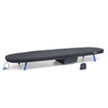 Navy ironing board on a white background
