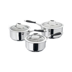 Stellar James Martin Set of 3 20cm, 18cm, 16cm Saucepans - Customer Return