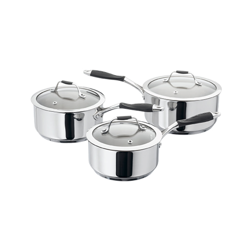 Stellar James Martin Set of 3 20cm, 18cm, 16cm Saucepans - Customer Return