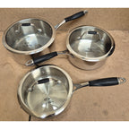 Stellar James Martin Set of 3 20cm, 18cm, 16cm Saucepans - Customer Return