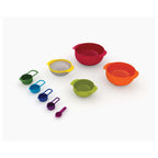Joseph Joseph Nest™ 9 Plus Red Bowl Set with Measuring Cups, Colander & Sieve (40080)
