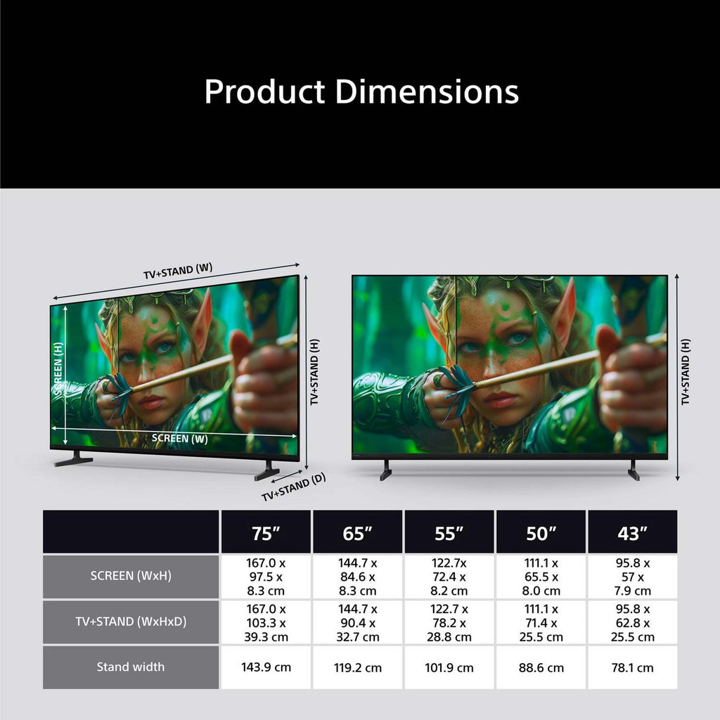 Sony K43S25M2PB.UKA 43 Inch, Ultra HD LED Television, Google TV, Freeview HD