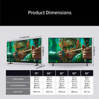 Sony K43S25M2PB.UKA 43 Inch, Ultra HD LED Television, Google TV, Freeview HD