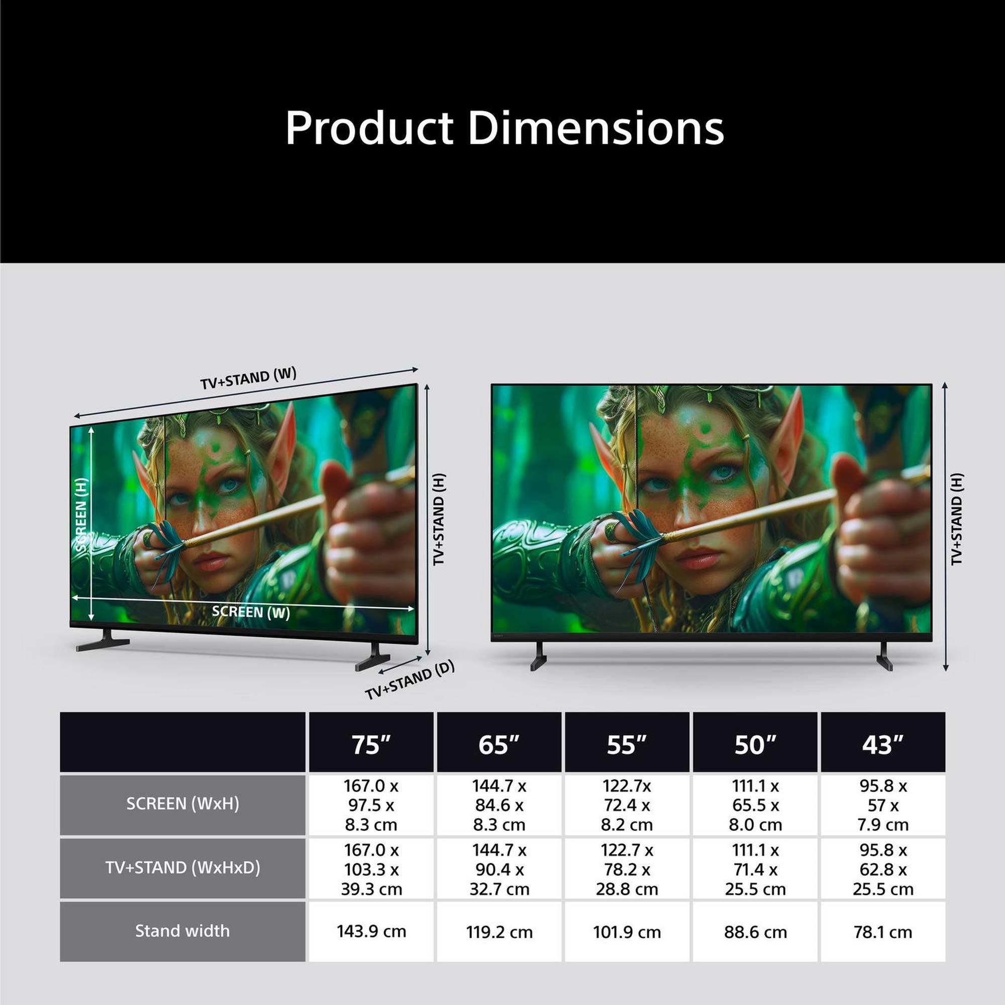 Sony K43S25M2PB.UKA 43 Inch, Ultra HD LED Television, Google TV, Freeview HD