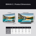 Sony K85S38BP.UKA 85 Inch, Ultra HD LED Television, Google TV, Freeview HD