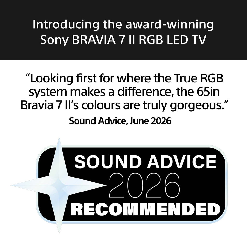 Sony K55XR75M2B.UKA 55 Inch, Ultra HD True RGB Television, Google TV, Freeview HD