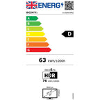 Sony K65XR75M2B.UKA 65 Inch, Ultra HD True RGB Television, Google TV, Freeview HD