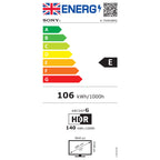 Sony K75XR38M2PB.UKA 75 Inch, Ultra HD LED Television, Google TV, Freeview HD