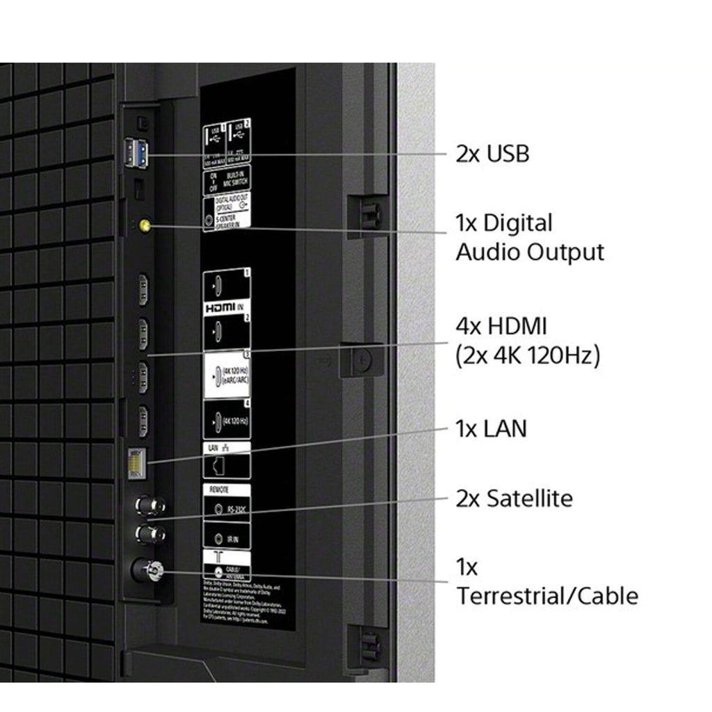 Sony K75XR90PU 75 Inch, Ultra HD Mini LED Television, Google TV, Freeview HD