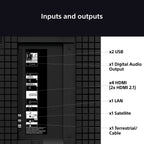 Sony K98XR55BP.UKA 98 Inch, Ultra HD Mini LED Television, Google TV, Freeview HD