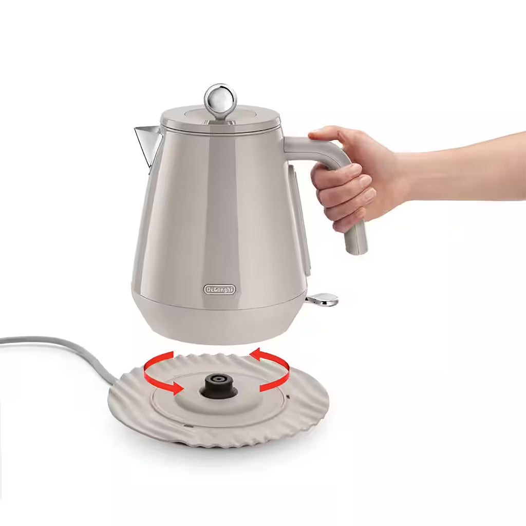 Delonghi Eclettica 1.7L Kettle in Beige - KBY3001BG