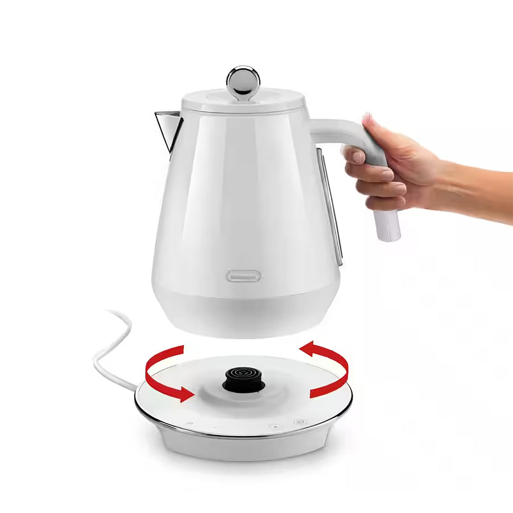Delonghi Eclettica Special Tea Kettle 1.7L in White - KBY3011W