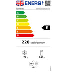 Blomberg KGM4524 153cm Tall Fridge Freezer, 143 Litre Fridge, 77 Litre Freezer, 54cm Wide, Frost Free, White