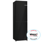 Bosch KGN27NBEAG 182cm Tall Fridge Freezer, 171L Fridge, 84L Freezer, 55cm Wide, Frost Free, Black