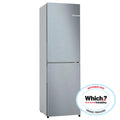 Bosch KGN27NLEAG 182cm Tall Fridge Freezer, 171L Fridge, 84L Freezer, 55cm Wide, Frost Free, Silver