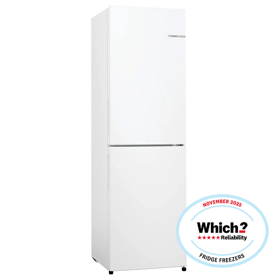 Bosch KGN27NWEAG 182cm Tall Fridge Freezer, 171L Fridge, 84L Freezer, 55cm Wide, Frost Free, White