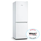 Bosch KGN33NWEBG 176cm Tall Fridge Freezer, 193 Litre Fridge, 89 Litre Freezer, 60cm Wide, Frost free, White