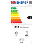 Bosch KGN34NLEAG 186cm Tall Fridge Freezer, 193L Fridge, 105L Freezer, 60cm Wide, NoFrost, Silver