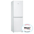 Bosch KGN34NWEAG 186cm Tall Fridge Freezer, 193 Litre Fridge, 107 Litre Freezer, 60cm Wide, Frost Free, White