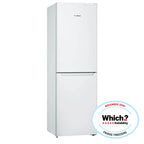 Bosch KGN34NWEAG 186cm Tall Fridge Freezer, 193 Litre Fridge, 107 Litre Freezer, 60cm Wide, Frost Free, White