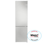 Bosch KGN392LAGG 203cm Tall Fridge Freezer, 260L Fridge, 103L Freezer, 60cm Wide, Frost Free, Stainless Steel Look