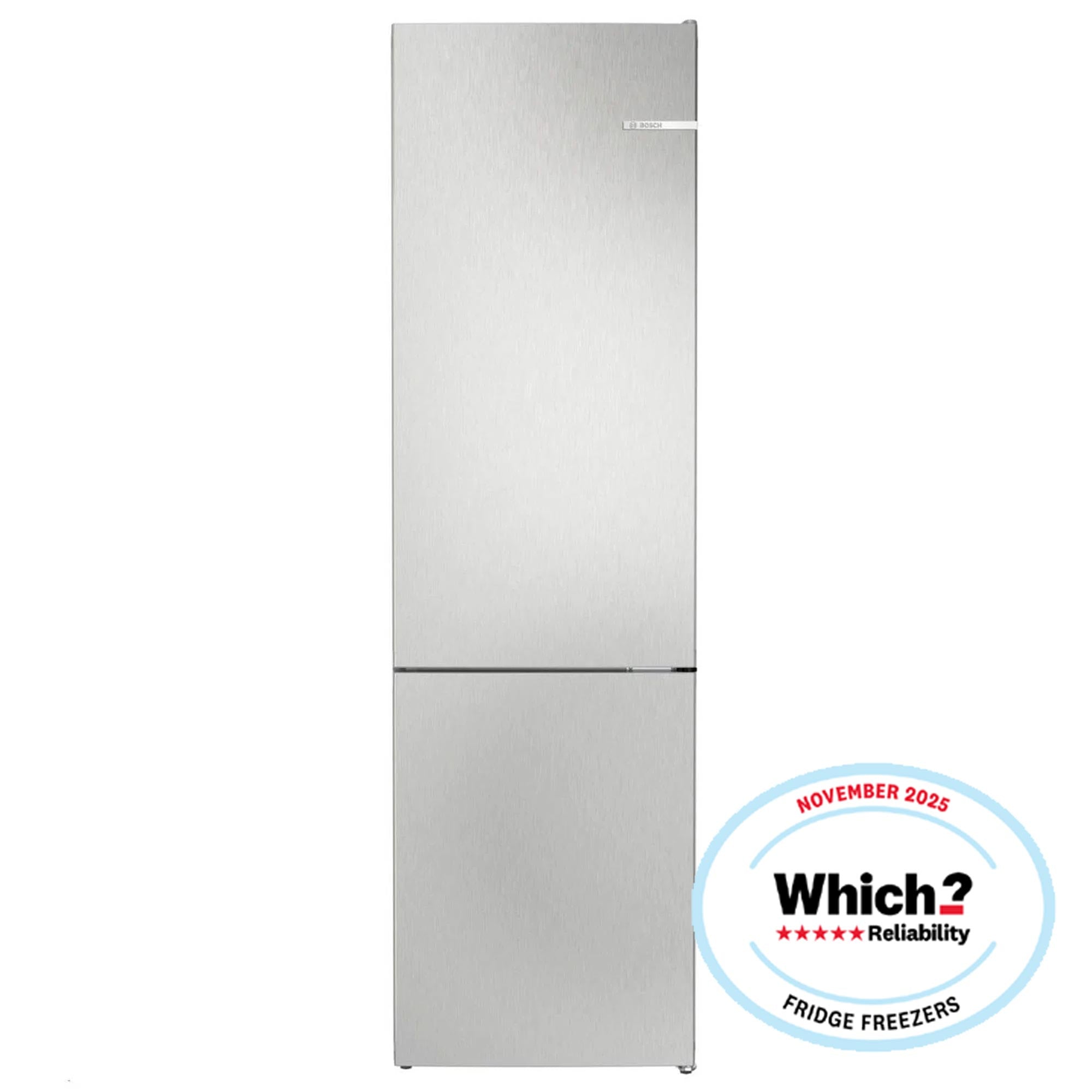 Bosch KGN392LAGG 203cm Tall Fridge Freezer, 260L Fridge, 103L Freezer, 60cm Wide, Frost Free, Stainless Steel Look