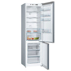 Bosch KGN392LEBG 203cm Tall Fridge Freezer, 279L Fridge, 89L Freezer, 60cm Wide, Frost Free, Stainless Steel Look