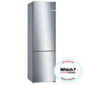 Bosch KGN392LEBG 203cm Tall Fridge Freezer, 279L Fridge, 89L Freezer, 60cm Wide, Frost Free, Stainless Steel Look