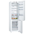 Bosch KGN392WEBG 203cm Tall Fridge Freezer, 279 Litre Fridge, 89 Litre Freezer, 60cm Wide, Frost Free, White