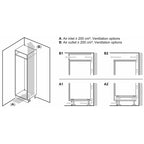 Bosch KIN85NSE0G 177.5cm Tall Integrated Fridge Freezer, 150 Litre Fridge, 99 Litre Freezer, 54cm Wide, Frost Free