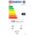 Bosch KIN85NSE0G 177.5cm Tall Integrated Fridge Freezer, 150 Litre Fridge, 99 Litre Freezer, 54cm Wide, Frost Free