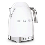 White SMEG electric kettle on a white background