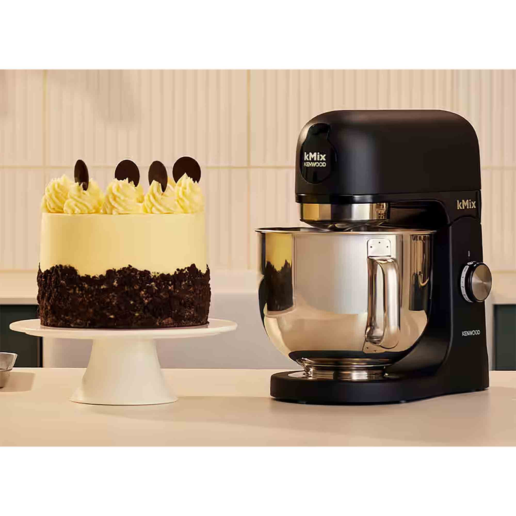 Kenwood kMix Stand Mixer with Stainless Steel Bowl in Black - KMX751ABK