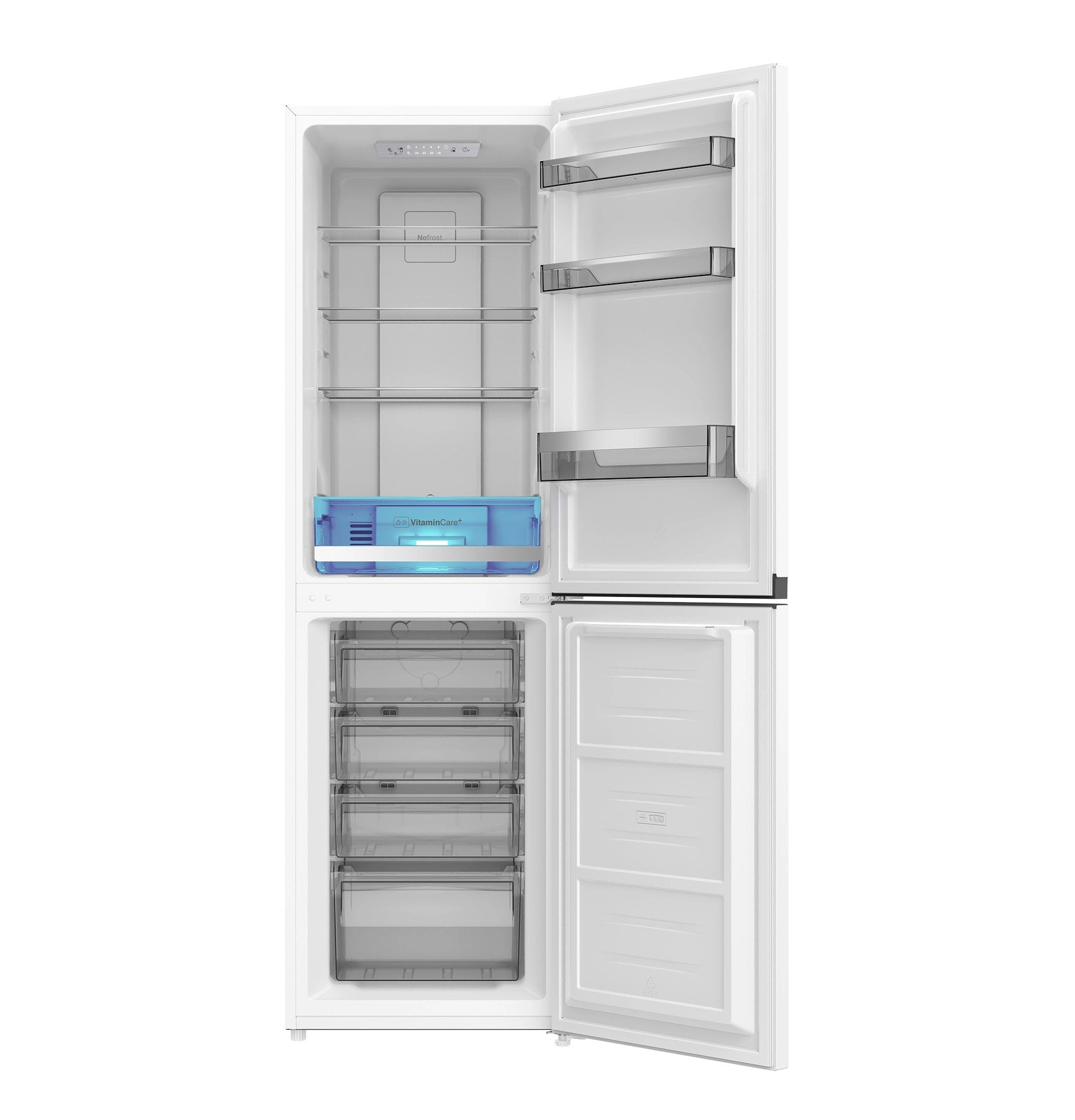 Blomberg KNE4582VW 181cm Tall Fridge Freezer, 164 Litre Fridge, 82 Litre Freezer, 55cm Wide, Frost Free, White