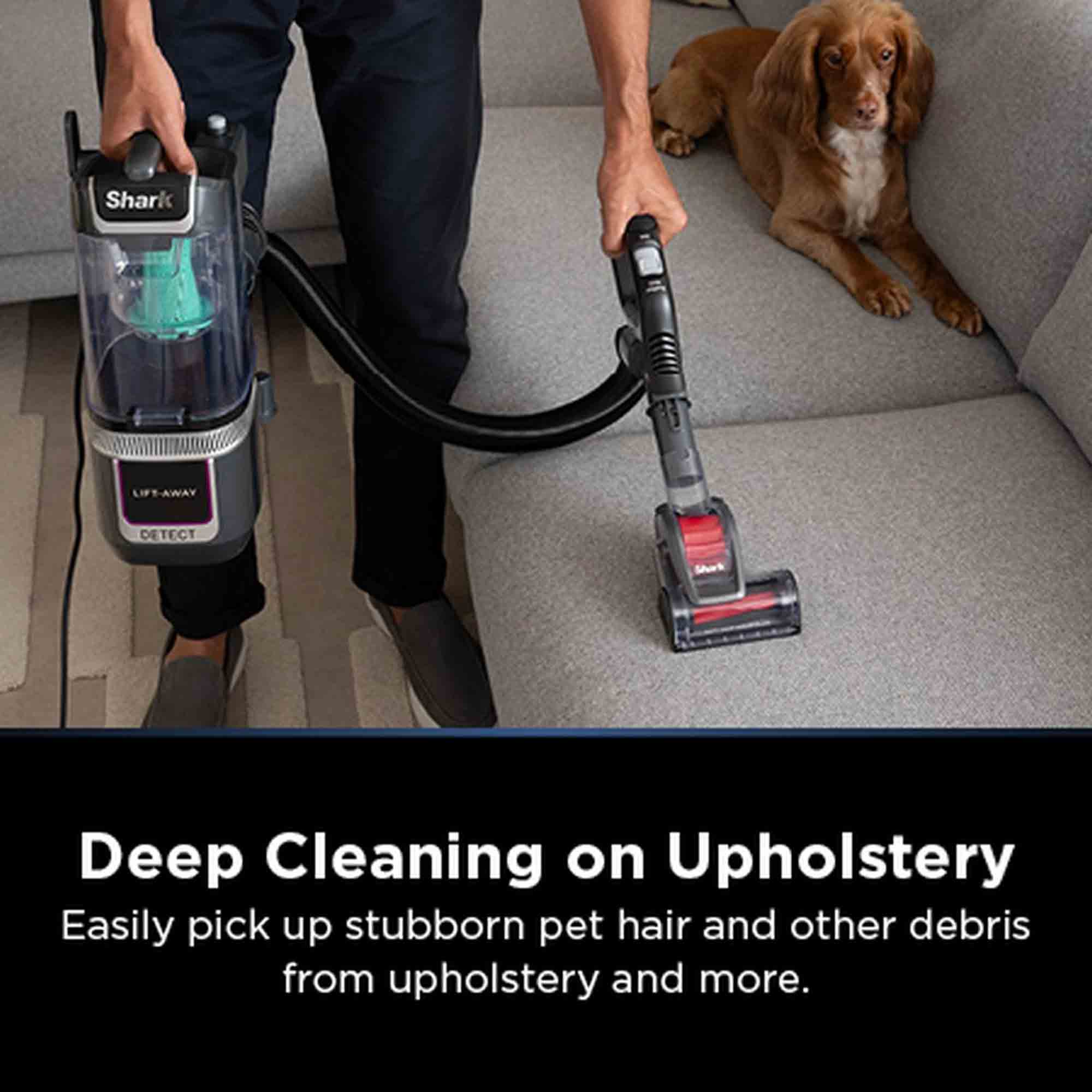 Shark Detect Pet Pro Upright Vacuum Cleaner in Graphite Grey - LA450UKT